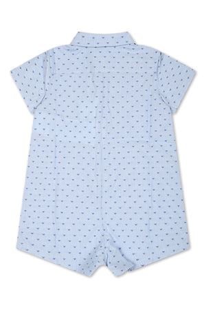 Tutina in cotone blu cielo EMPORIO ARMANI KIDS | 3DND11NN0QZF742